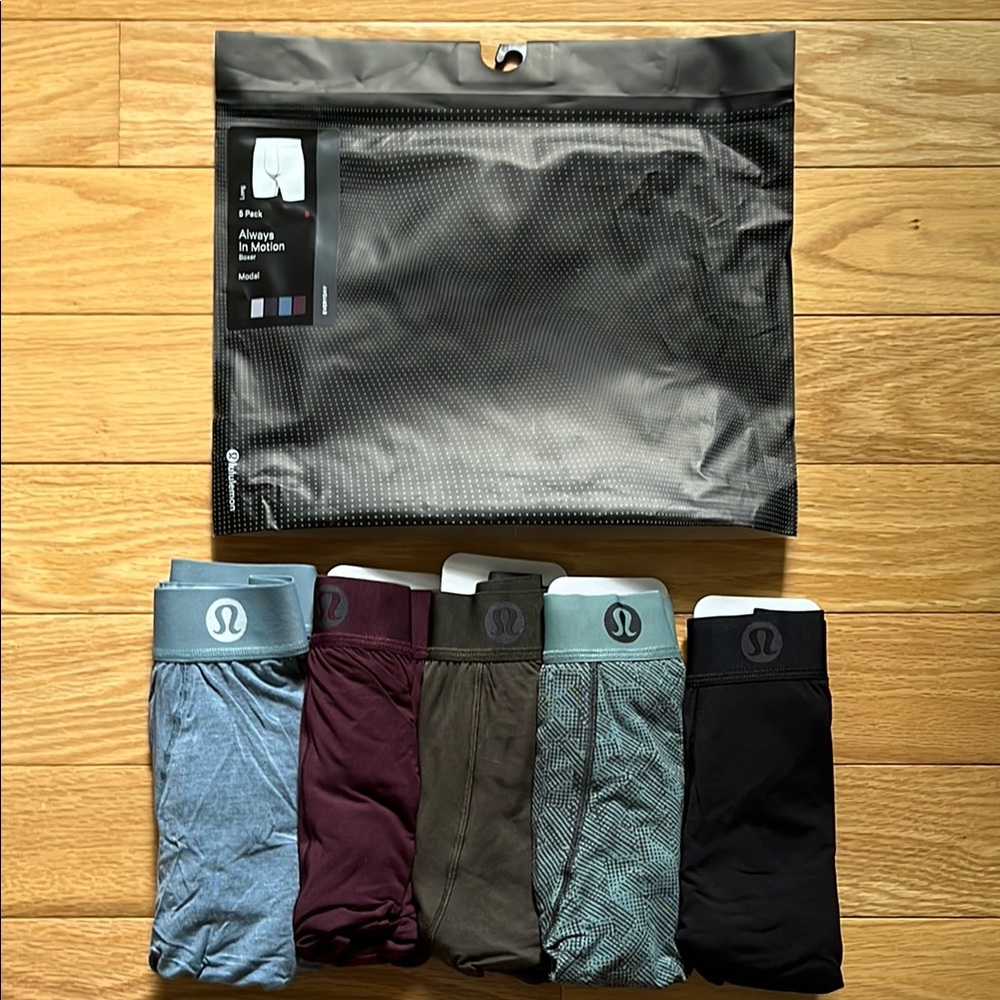 Lululemon Always in Motion Boxer Long 7” *5 Pack